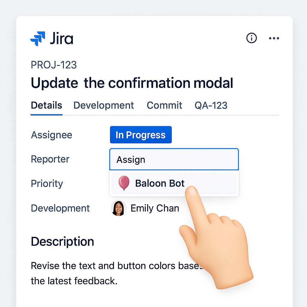 Baloon Jira integration sidebar